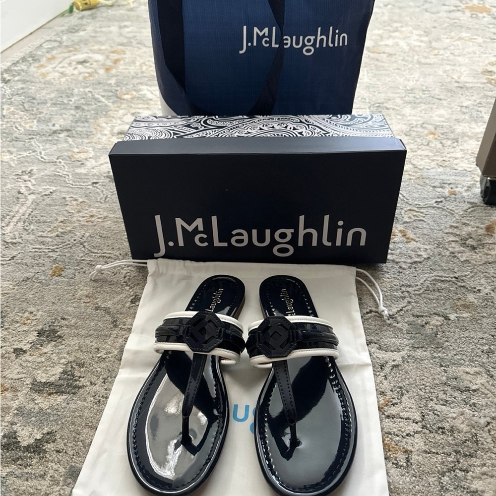 J. McLaughlin Navy Sandals for Women